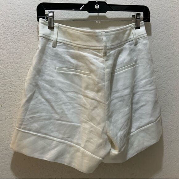 J.Crew high rise Linen Blend Cuffed Shorts size 0 - Picture 6 of 9